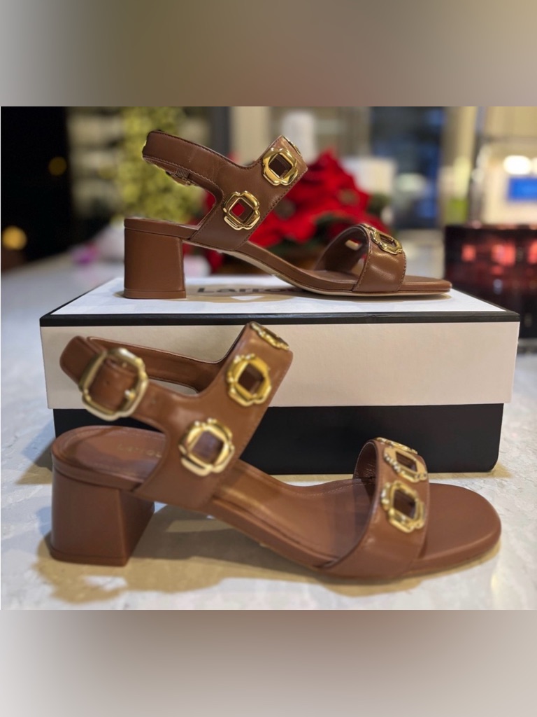 Larroud Milan Sandal In Caramel Leather